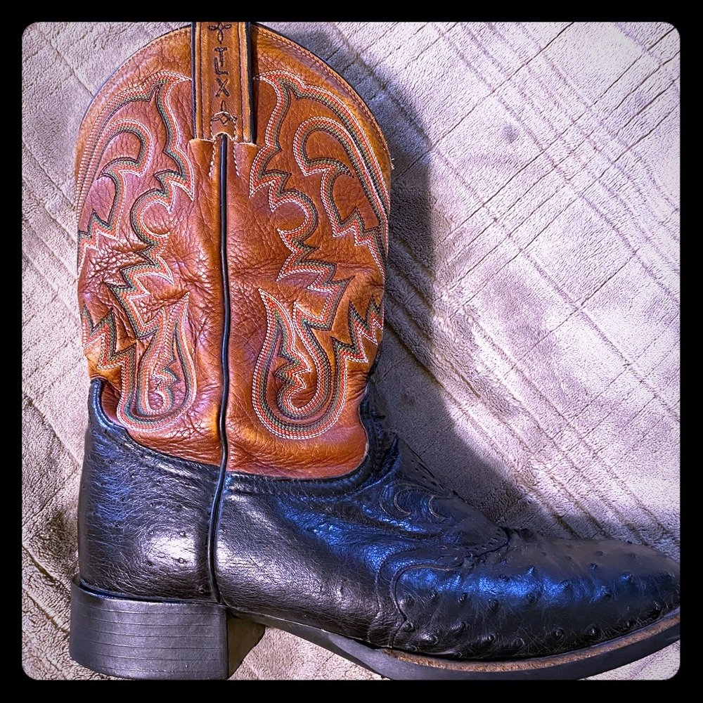 Men’s Tony Lama Ostrich cowboy boots